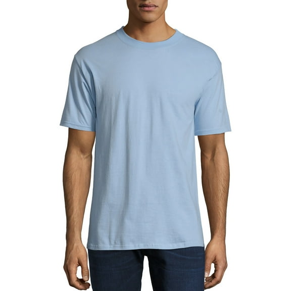 Hanes Men's and Big Men's Beefy-T Crew Neck Short Sleeve T-Shirt, Up To 6XL