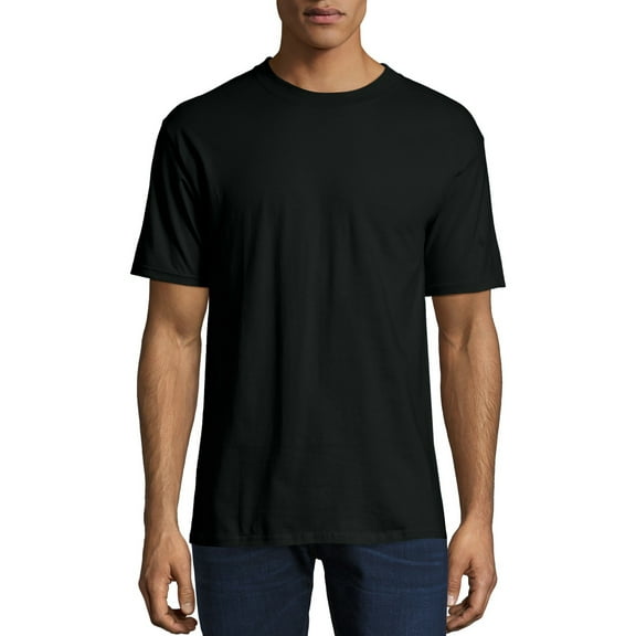 Hanes Men's and Big Men's Beefy-T Crew Neck Short Sleeve T-Shirt, Up To 6XL