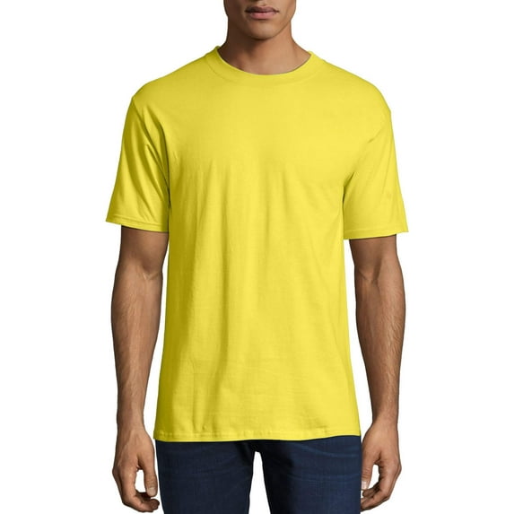 Hanes Men's and Big Men's Beefy-T Crew Neck Short Sleeve T-Shirt, Up To 6XL