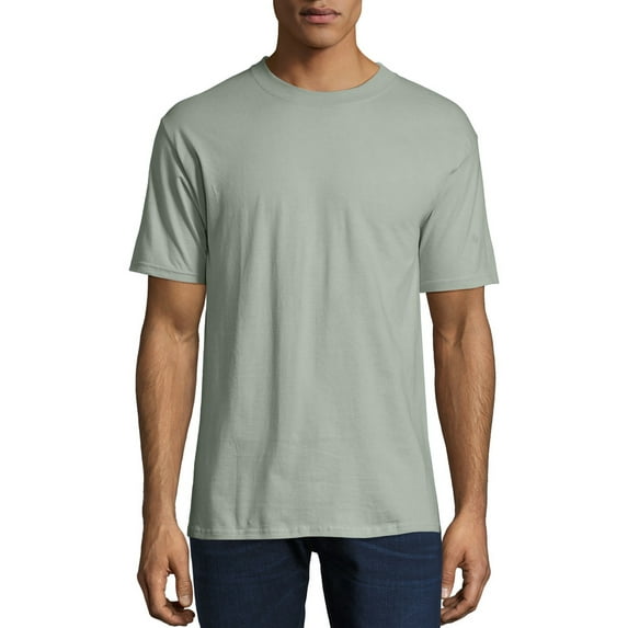 Hanes Men's and Big Men's Beefy-T Crew Neck Short Sleeve T-Shirt, Up To 6XL