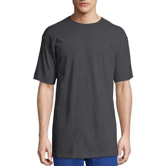 Hanes Men's and Big Men's Beefy-T Crew Neck Short Sleeve T-Shirt, Up To 6XL