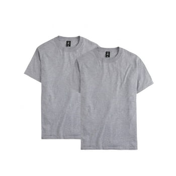 Hanes Men's and Big Men's Beefy Tee with Short Sleeves, 2-Pack, Sizes S-6XL