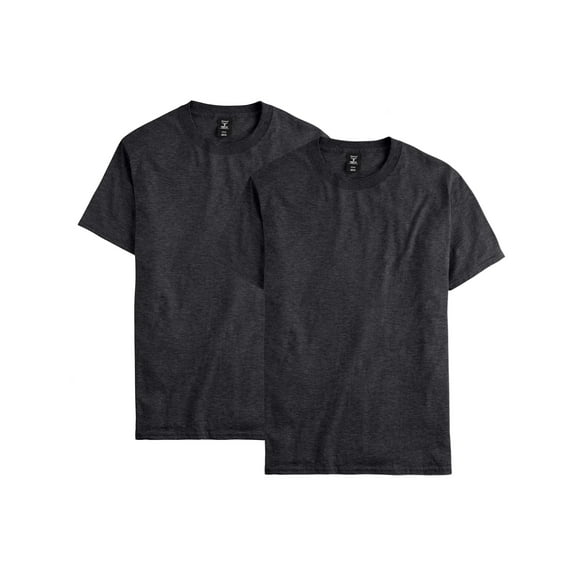 Hanes Men's and Big Men's Beefy Tee with Short Sleeves, 2-Pack, Sizes S-6XL