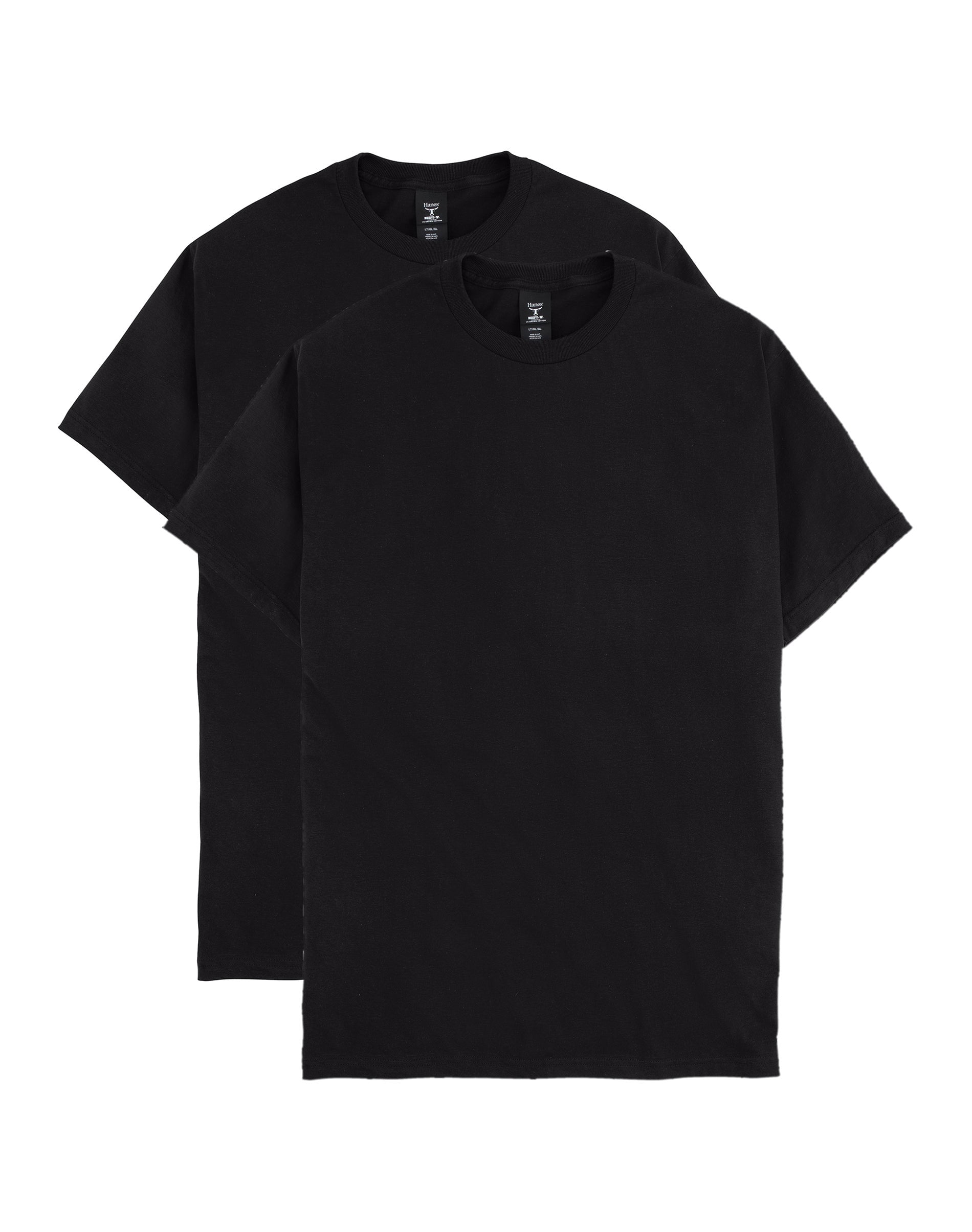 トップス ENNOY S/S 2 PACK T-SHIRT BLACK SIZE L Hanes-Men-s-and-Big-Men-s-