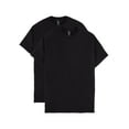thumbnail image 1 of Hanes Beefy-T Men's Heavyweight Cotton T-Shirt, Value 2-Pack (Big & Tall Sizes) Black 3XT, 1 of 4