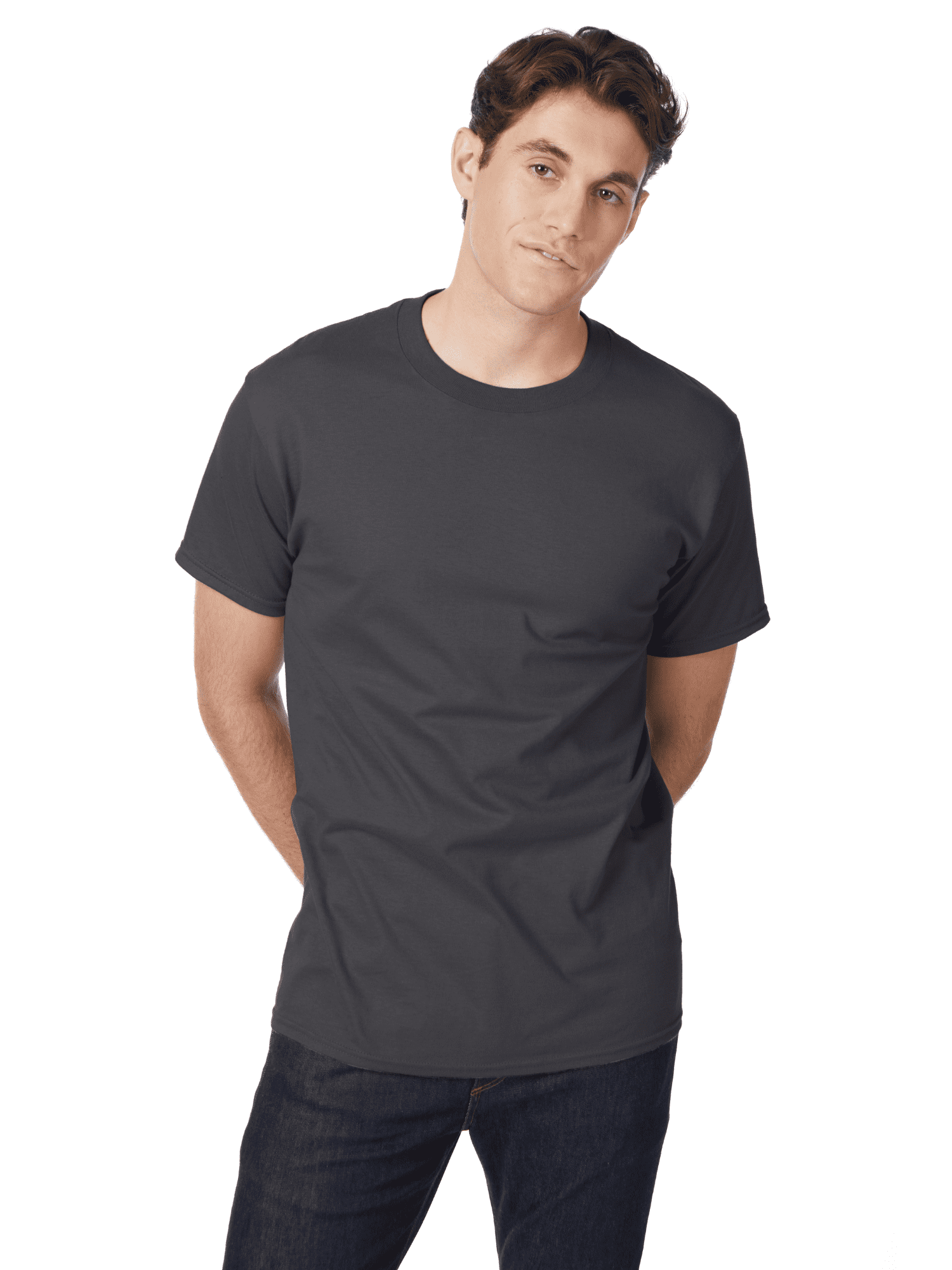 T-shirt Basic Zeus In Cotone Manica Corta Colore Granata - Foto 2