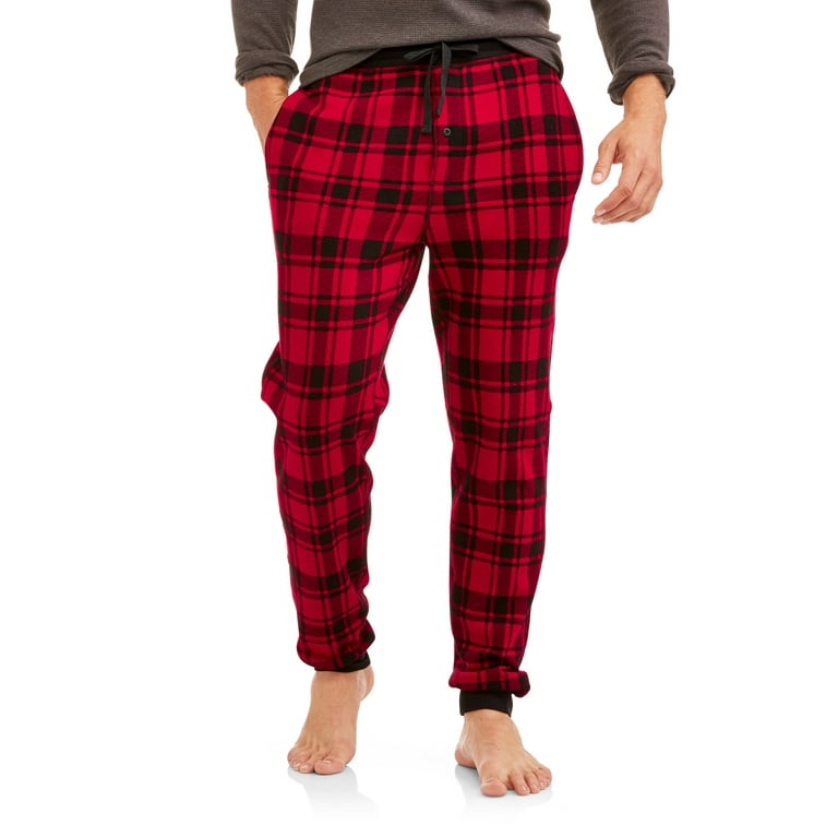 Hanes Men s and Big Men s ComfortBlend Waffle Jogger Sleep Pant Walmart
