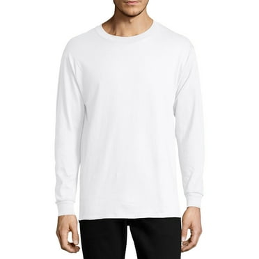 Hanes Men's and Big Men's ComfortSoft Long Sleeve Tee, Up to Size 3XL