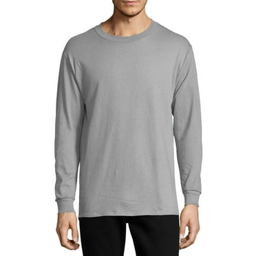 Hanes Men's and Big Men's ComfortSoft Long Sleeve Tee, Up to Size 3XL