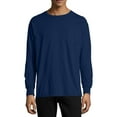 thumbnail image 1 of Hanes Comfortwash Garment Dyed Long Sleeve Tee Shirt with Pocket, Men's Sizes S-3XL, 1 of 6