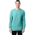 thumbnail image 1 of Hanes Unisex Garment Dyed Long Sleeve Cotton T-Shirt Mint 3XL, 1 of 6