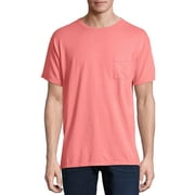 Hanes Men's and Big Men's ComfortWash Short Sleeve Pocket Tee, Up To Size 3XL