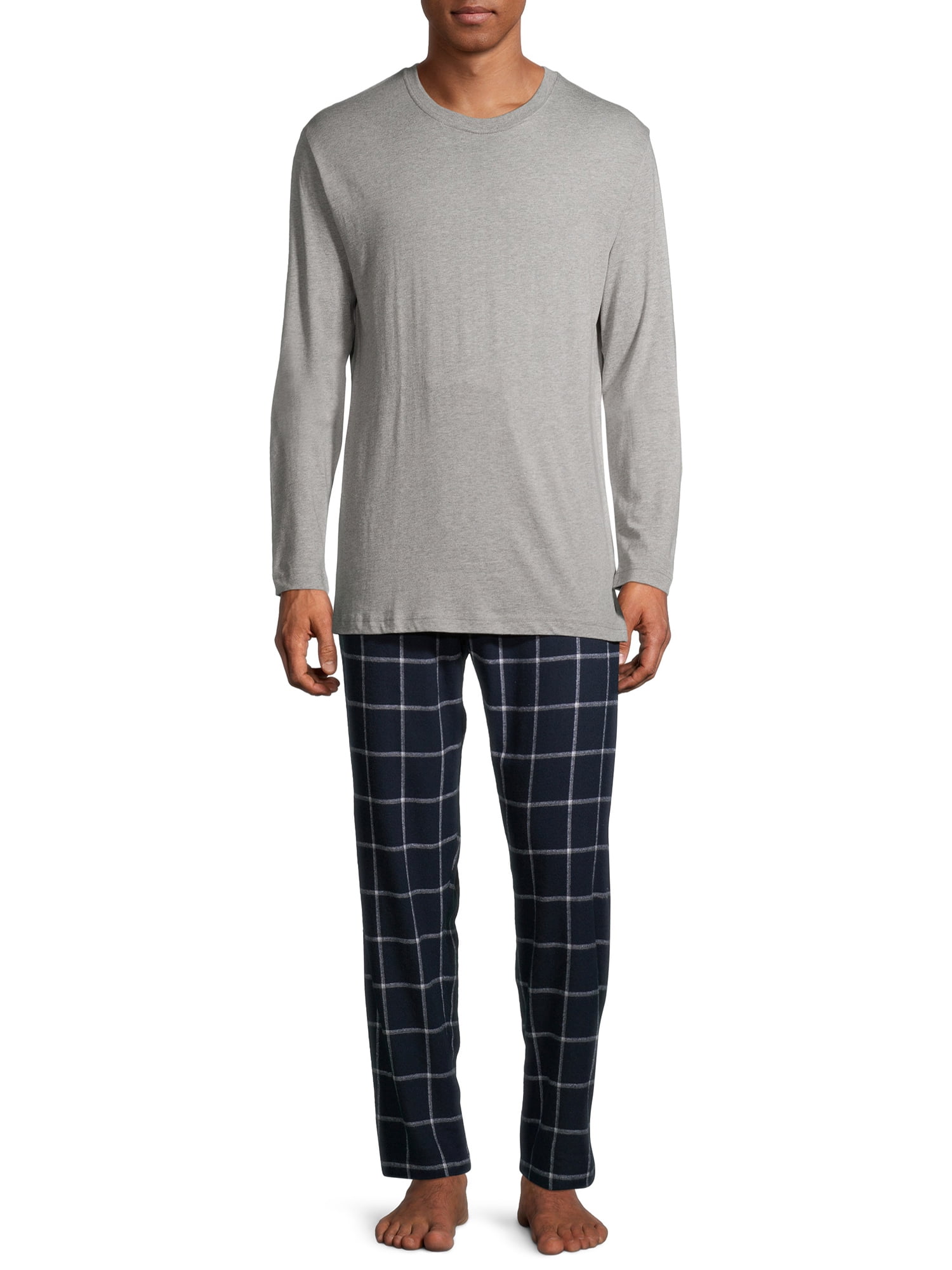 Big Men Men's Piece Flannel Pajamas Bauer Lounge Pants Eddie