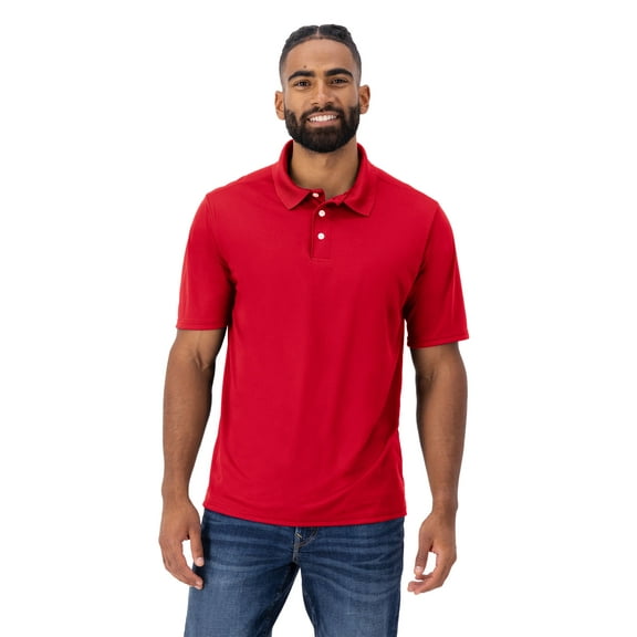 Hanes Sport Cool DRI Men’s Performance Polo Deep Red S