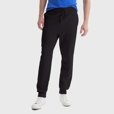 Hanes EcoSmart Men's Fleece Jogger Pants with Pockets, 30.5" Black M
