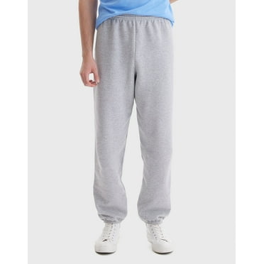 Hanes EcoSmart Men's Fleece Sweatpants, 32" Light Steel M