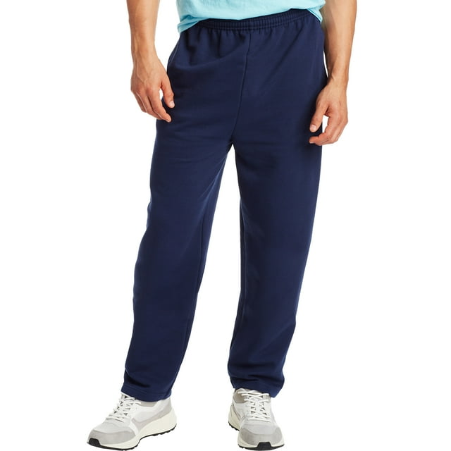 Hanes Men's and Big Men's EcoSmart Fleece Sweatpants with Pockets, Sizes S-3XL