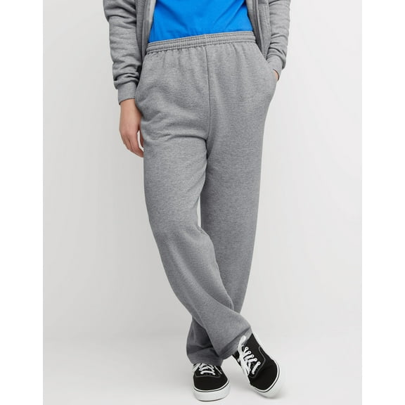 Hanes EcoSmart Men's Fleece Sweatpants with Pockets, 30.5" Light Steel 2XL