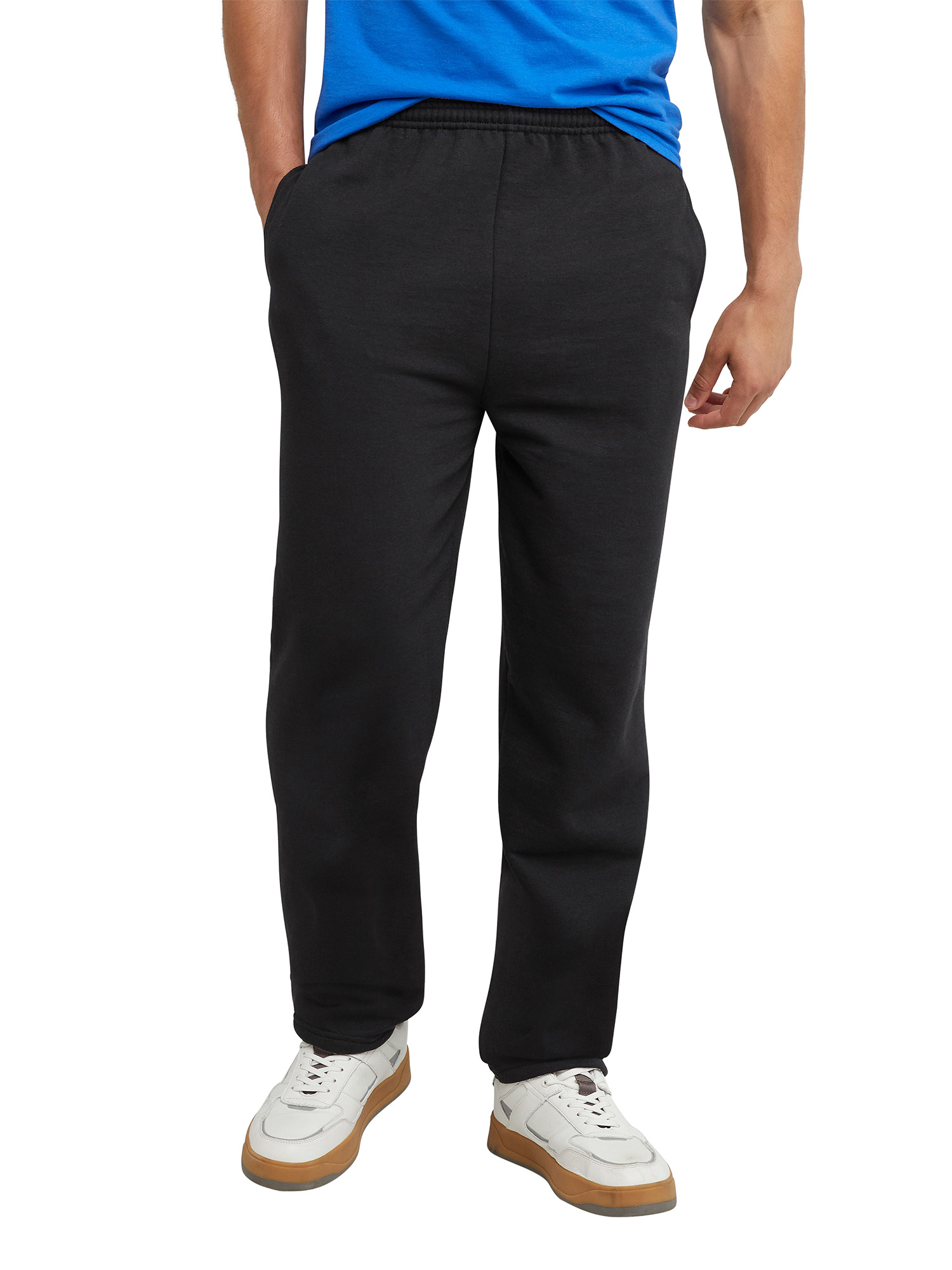 Hanes Men's and Big Men's EcoSmart Fleece Sweatpants with Pockets, up to Sizes 3XL - image 1 of 7