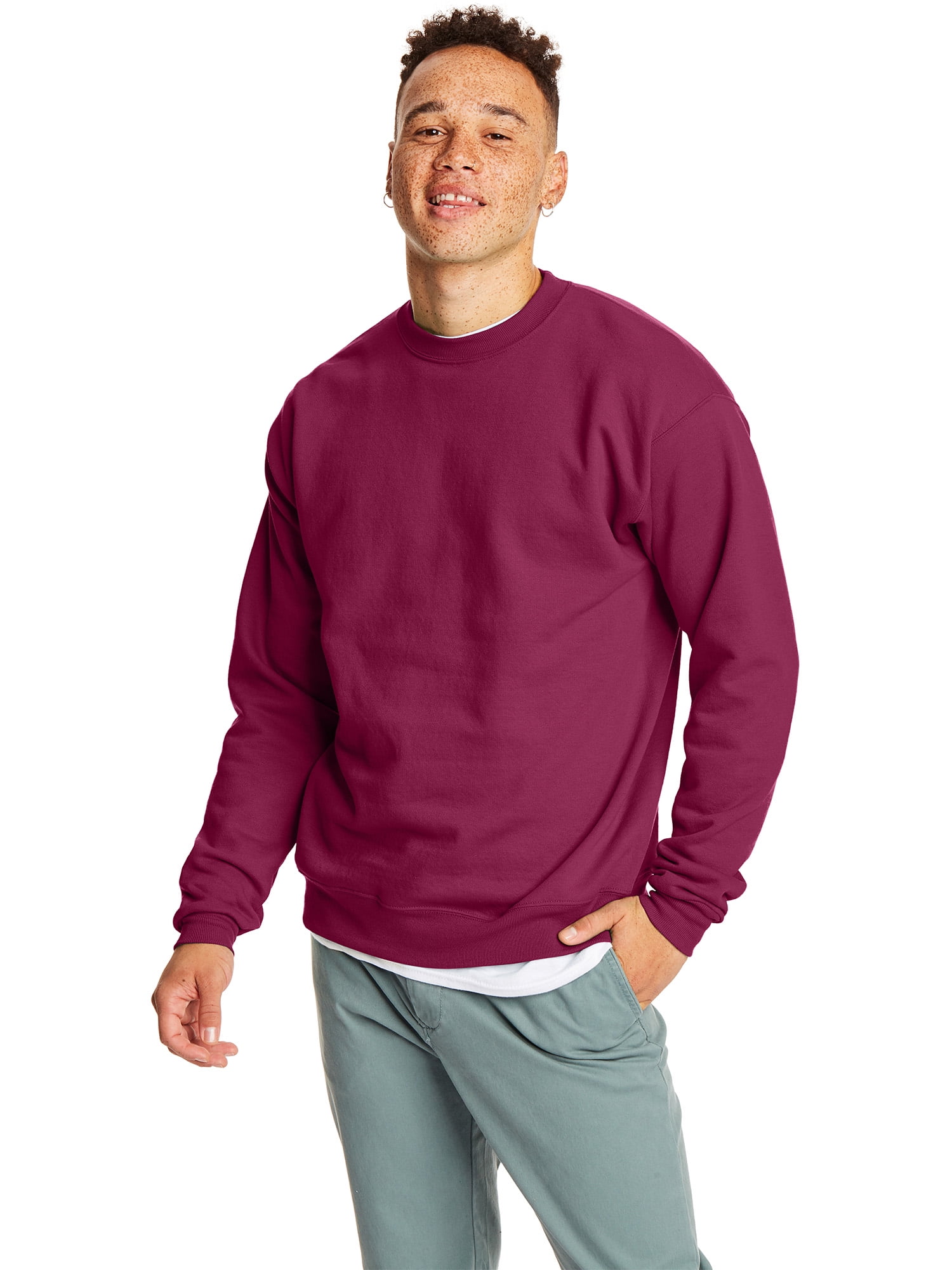 Hanes Men's and Big Men's EcoSmart Fleece Sweatshirt, Sizes S-5XL