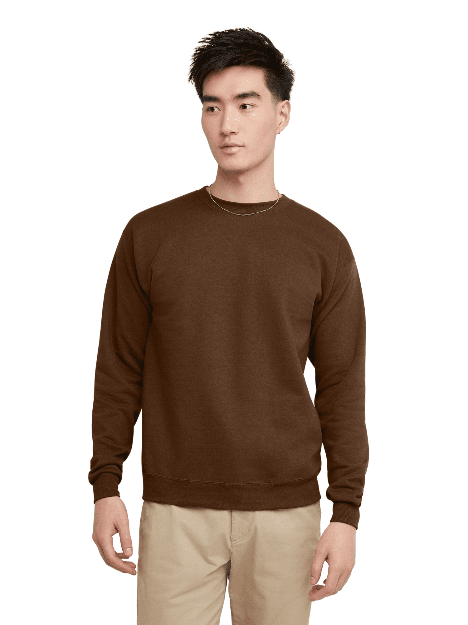 Hanes Mens Hoodies and Sweatshirts | Brown - Walmart.com
