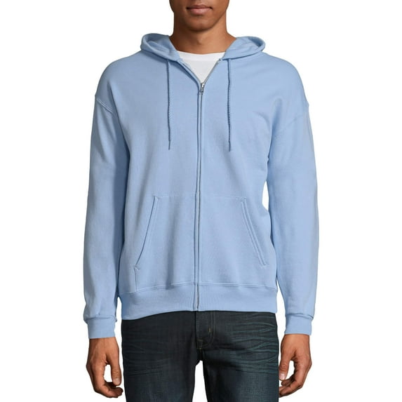 Hanes Men's and Big Men's Ecosmart Fleece Full Zip Hooded Jacket, up to Size 3XL
