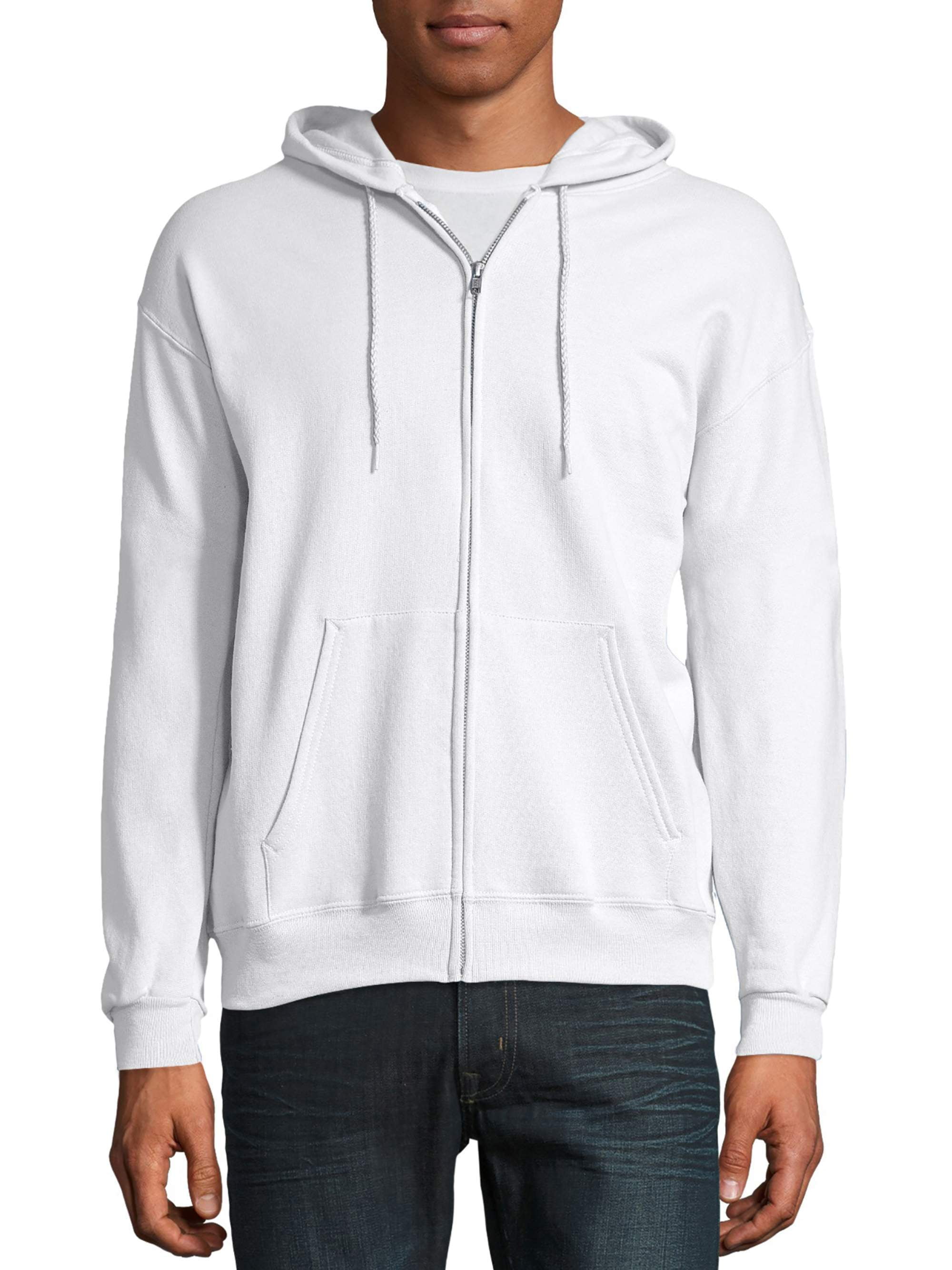 Hanes Mens Ecosmart Full-Zip Hooded Sweatshirt