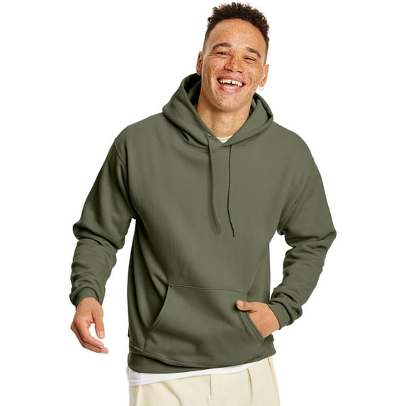 Hanes Men's and Big Men's Ecosmart Fleece Pullover Hoodie Sweatshirt, up to Size 5XL