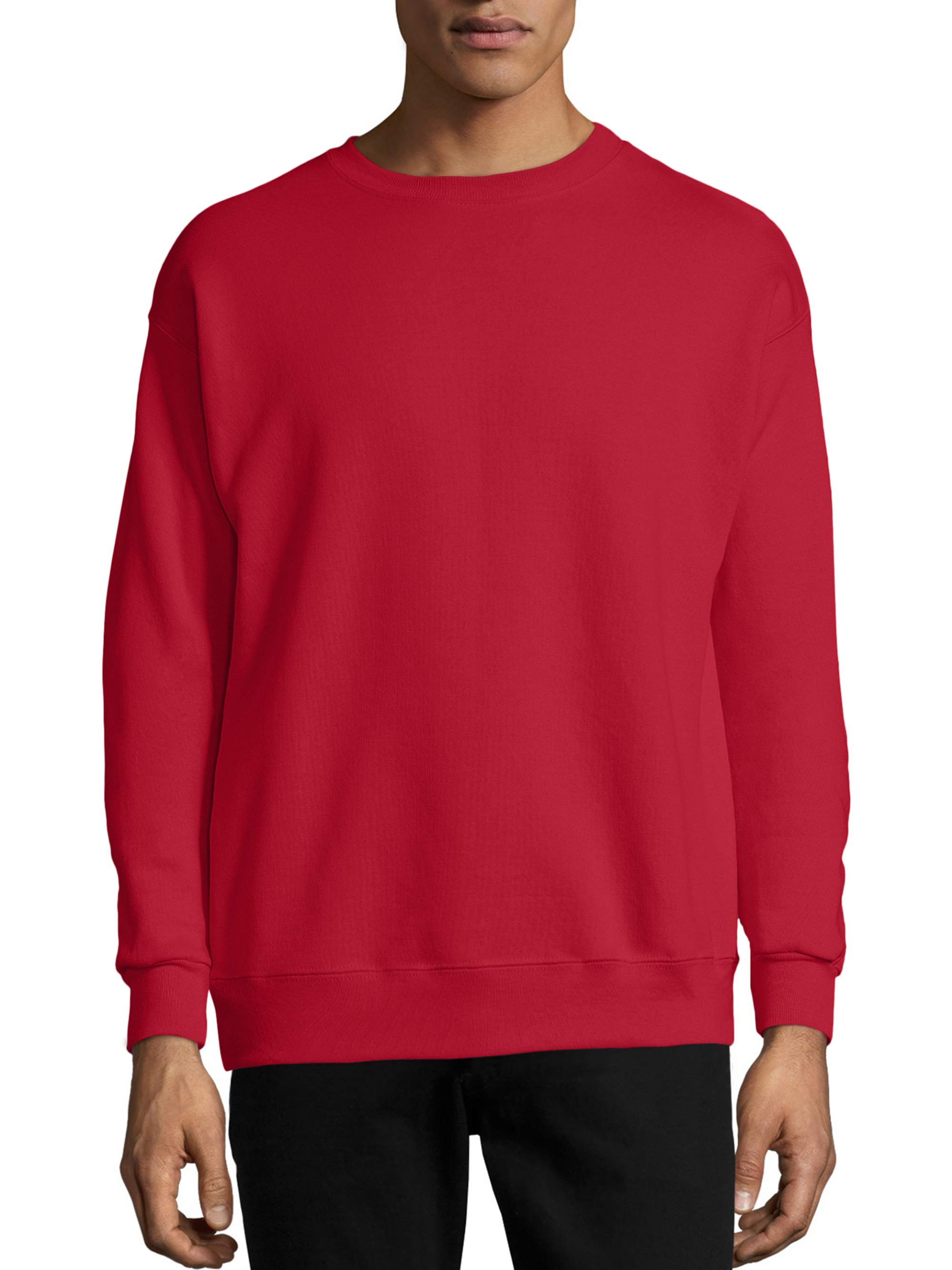 Hanes Men's and Big Men's Ecosmart Fleece Sweatshirt, up to Size 5XL ...