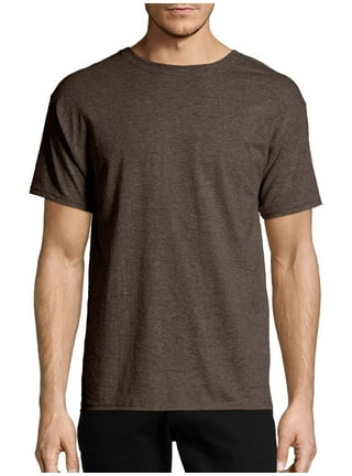 Brown MEN Regular Fit Short Sleeve Mountain Print T-Shirt