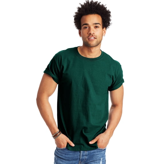 Hanes Authentic Men's Short Sleeve Crewneck T-Shirt, Big and Tall Sizes Available S-5XL