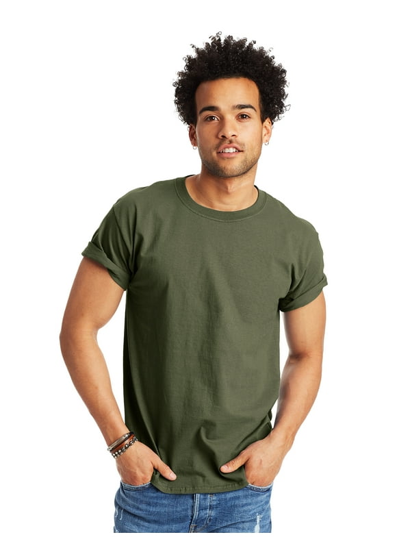 Hanes Men's and Big Men's Essentials Short Sleeve Tee, Up To Size 6XL