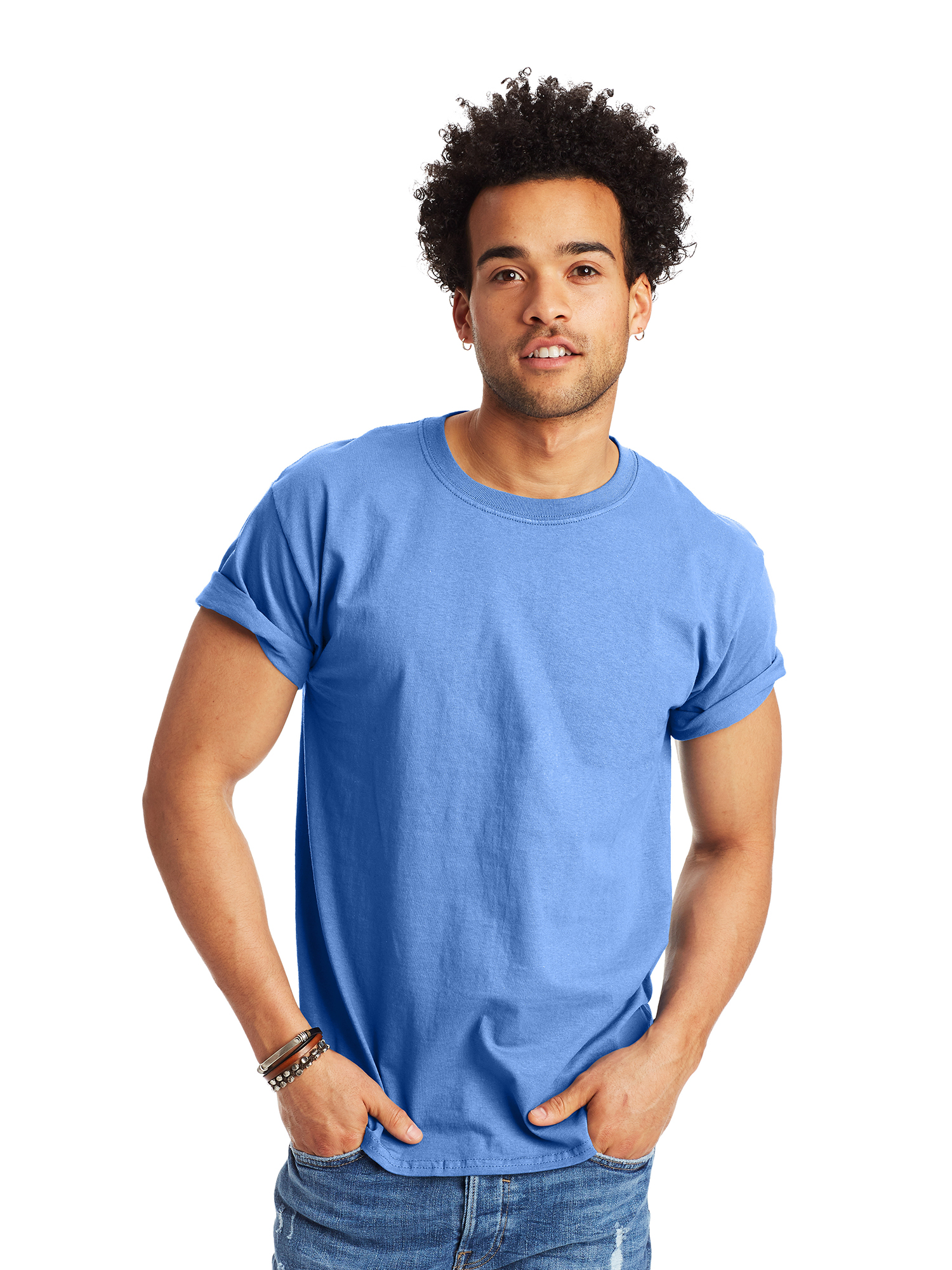Hanes Men's and Big Men's Essentials Short Sleeve Tee, Up To Size 6XL - image 1 of 5