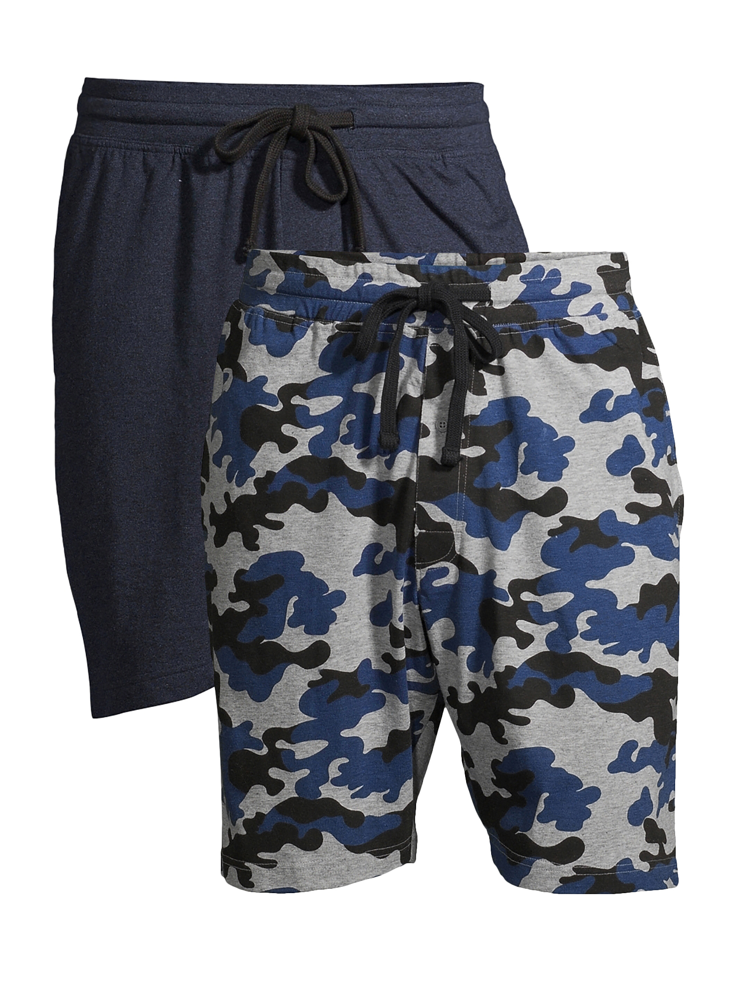 Hanes Men s and Big Men s Jersey Camo Sleep Shorts 2 Pack Walmart