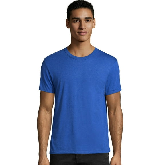 Hanes Men's Modal Elevated Tee Royal Triblend XS