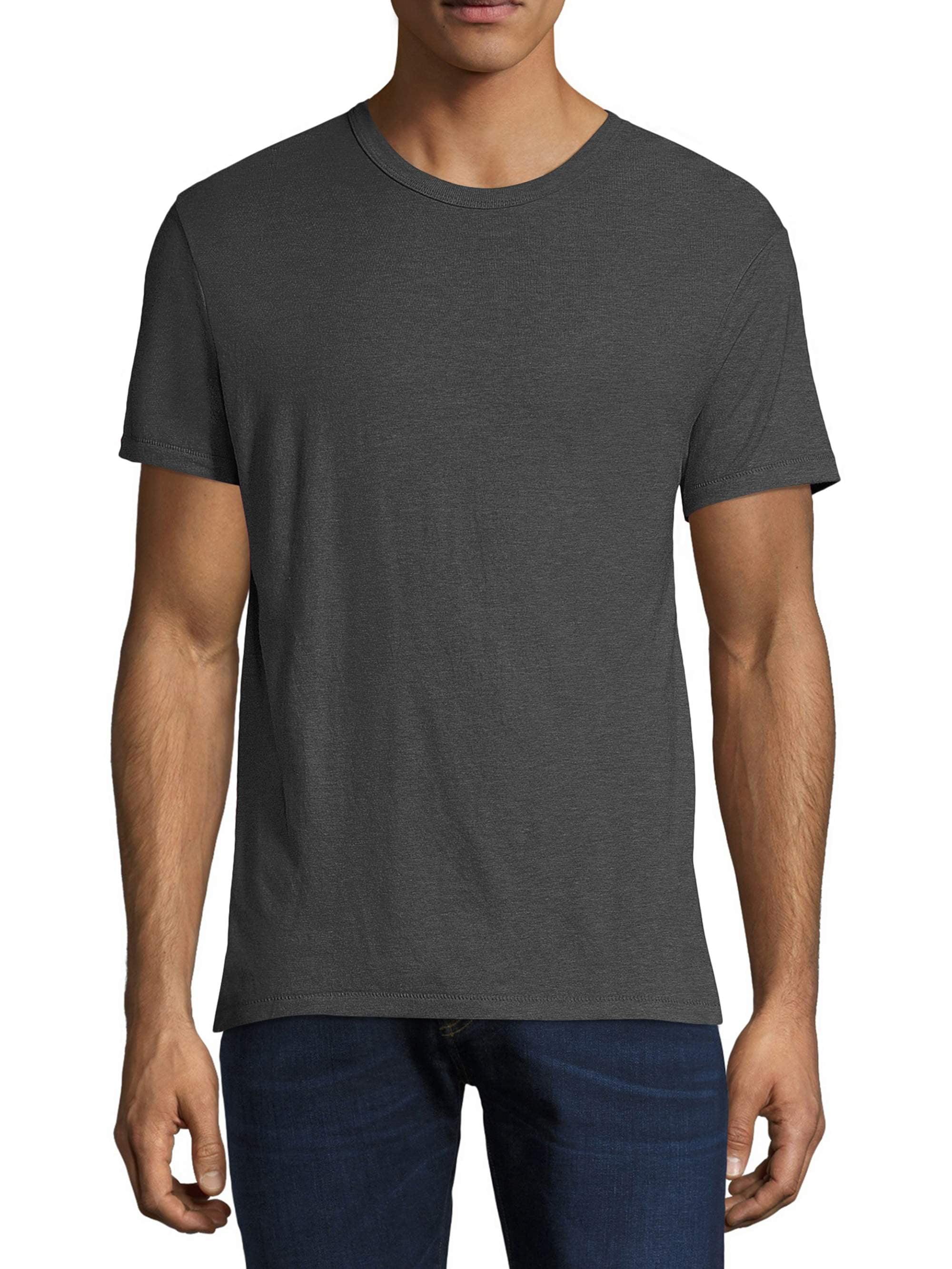 Hanes Men's and Big Men's Modal Triblend Short Sleeve Tee, Up To Size ...
