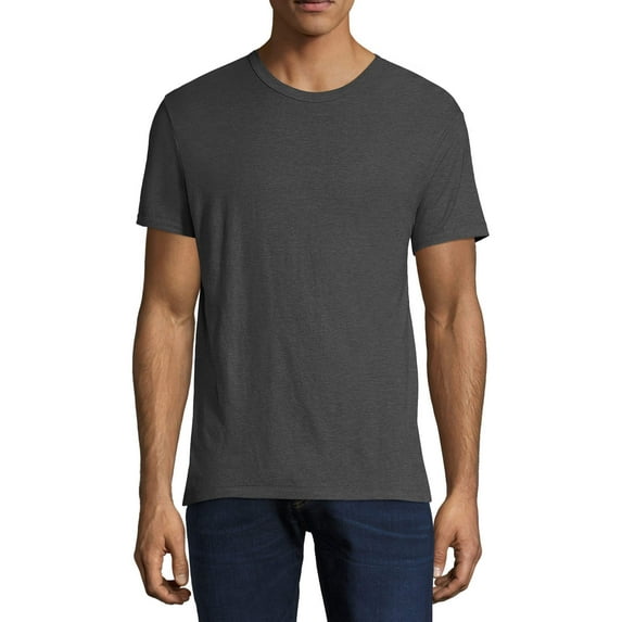 Hanes Men's and Big Men's Modal Triblend Short Sleeve Tee, Up To Size 3XL