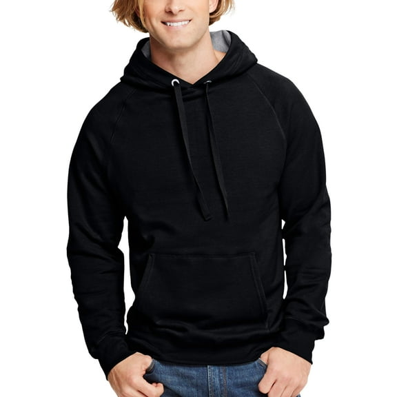 Hanes Men's and Big Men's Nano Premium Soft Lightweight Fleece Pullover Hoodie, Up to Size 3XL