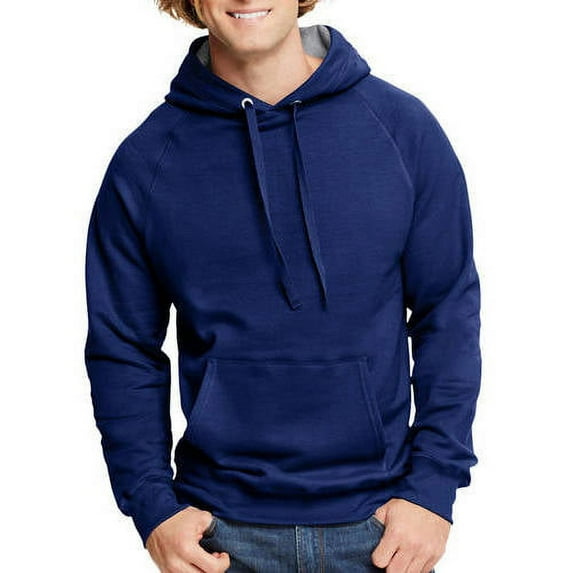 Hanes Men's and Big Men's Nano Premium Soft Lightweight Fleece Pullover Hoodie, Up to Size 3XL