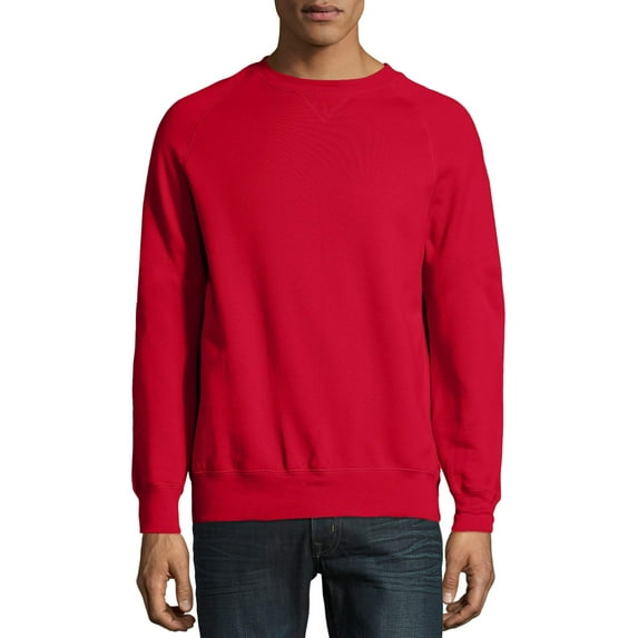 Hanes Men's and Big Men's Nano Premium Soft Lightweight Fleece Sweatshirt, Up to Size 3XL