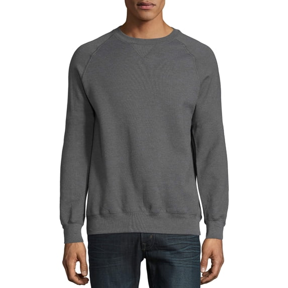 Hanes Men's and Big Men's Nano Premium Soft Lightweight Fleece Sweatshirt, Up to Size 3XL