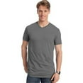 thumbnail image 1 of Hanes Men's and Big Men's Nano-T Short Sleeve V-Neck, Up To Size 3XL, 1 of 2