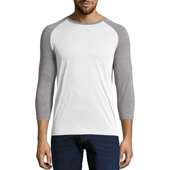Hanes Men's and Big Men's Performance Baseball Tee, Up To Size 2XL