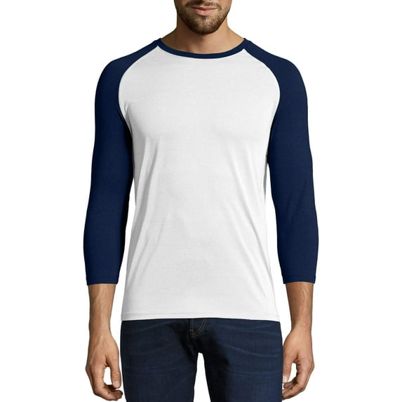 Hanes Men's and Big Men's Performance Baseball Tee, Up To Size 2XL