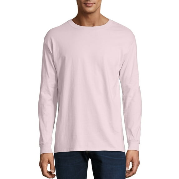 Hanes Mens Premium Beefy-T Cotton Long Sleeve T-Shirt, Sizes S-3XL