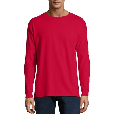 Hanes Men's and Big Men's Premium Beefy-T Long Sleeve T-Shirt, Up To 3XL