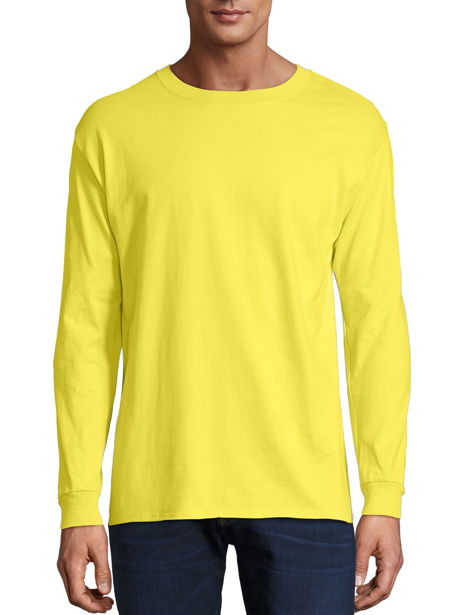 Hanes Mens Premium Beefy-T Cotton Long Sleeve T-Shirt, Sizes S-3XL ...