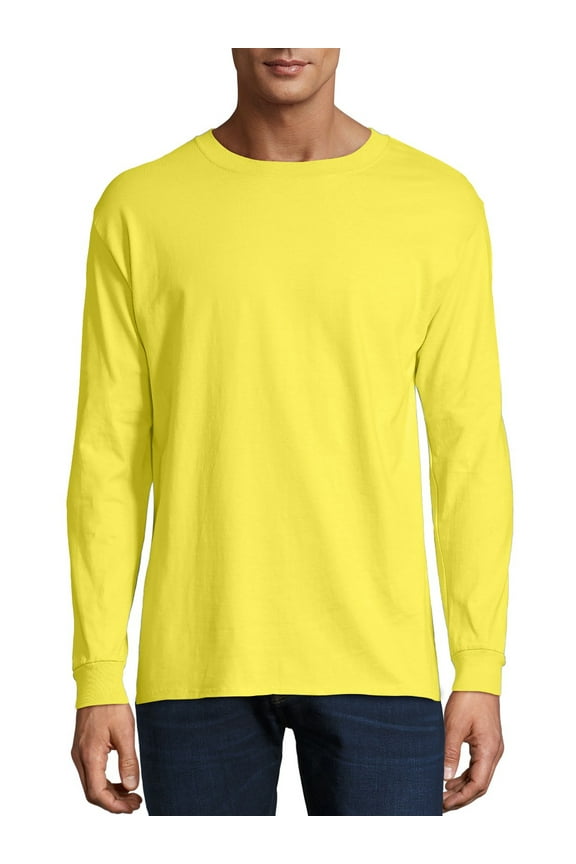 Mens Premium Beefy-T Cotton Long Sleeve T-Shirt, Sizes S-3XL
