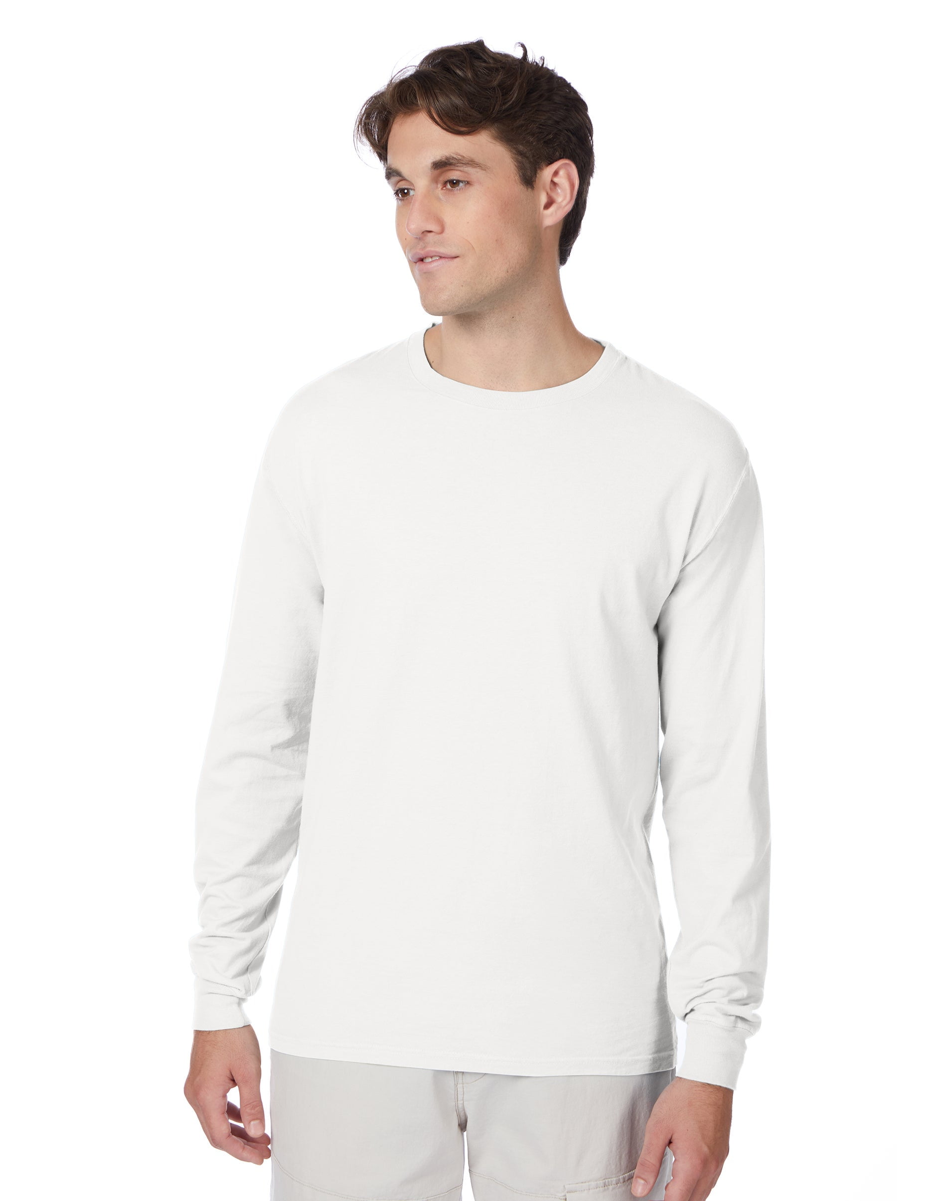 Hanes beefy t long sleeve t shirt 2025