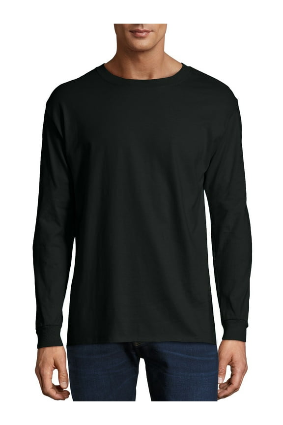 Mens Premium Beefy-T Cotton Long Sleeve T-Shirt, Sizes S-3XL